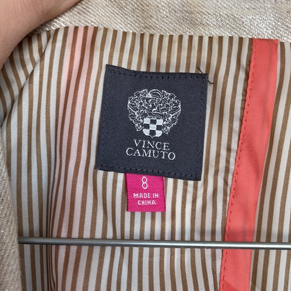 Vince Camuto Blazer Beautiful Cream Colored Linen NEVER WORN - Picture 2 of 2